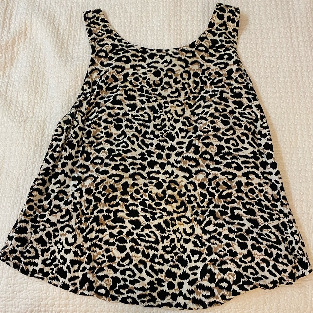 Leopard crop top